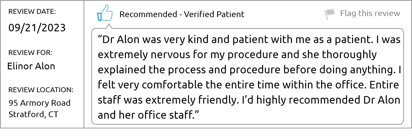 Dr. Elinor Alon - Brighter Patient review