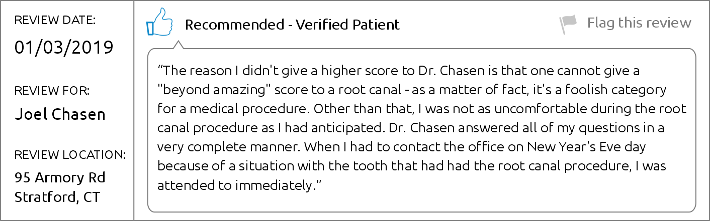 Dr. Joel Chasen - Brighter Patient Review