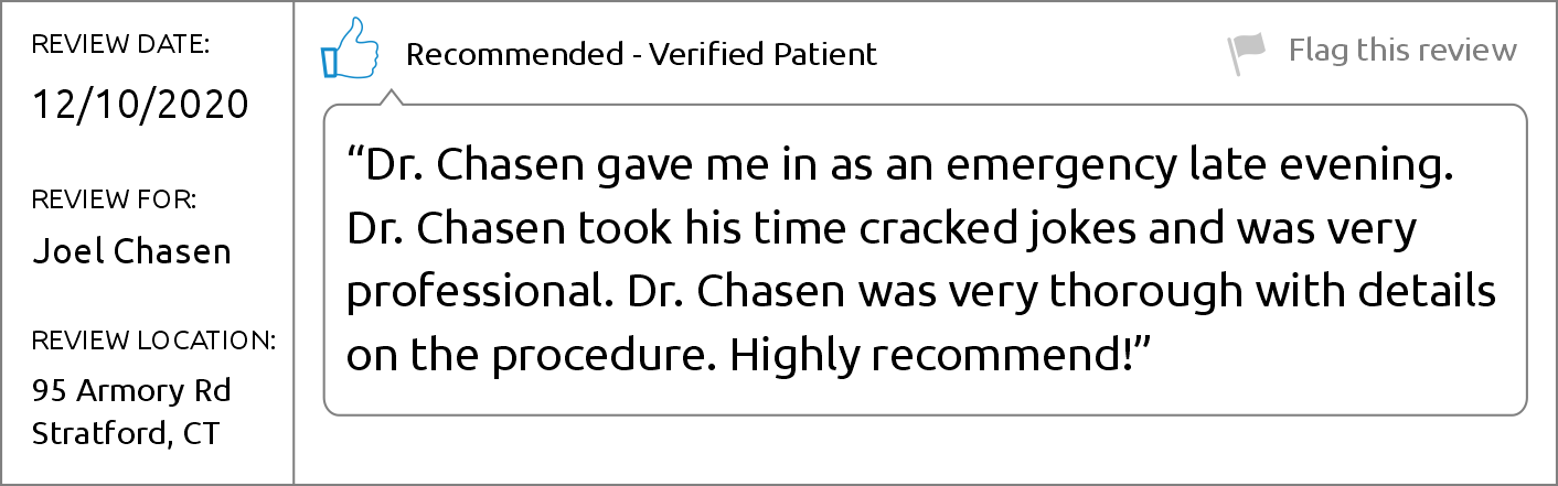 Dr. Joel Chasen - Brighter Patient Review