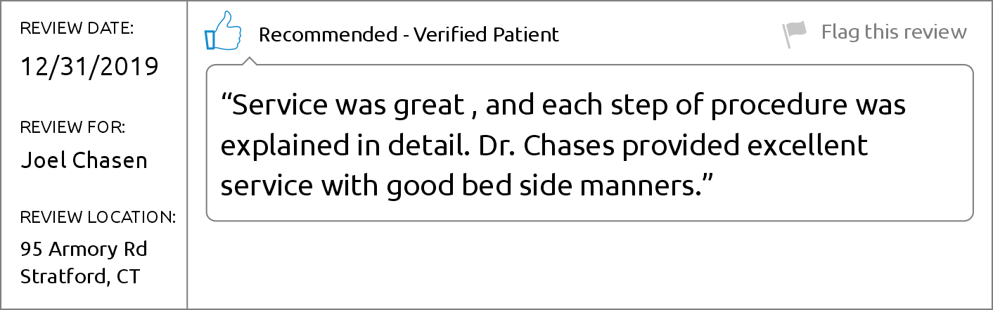 Dr. Joel Chasen - Brighter Patient Review