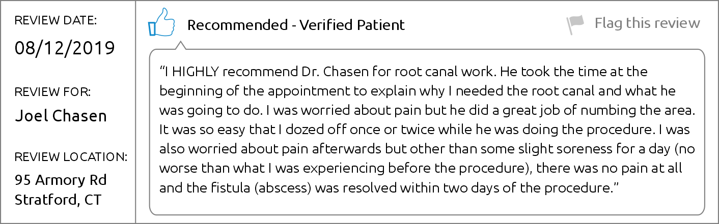 Dr. Joel Chasen - Brighter Patient Review