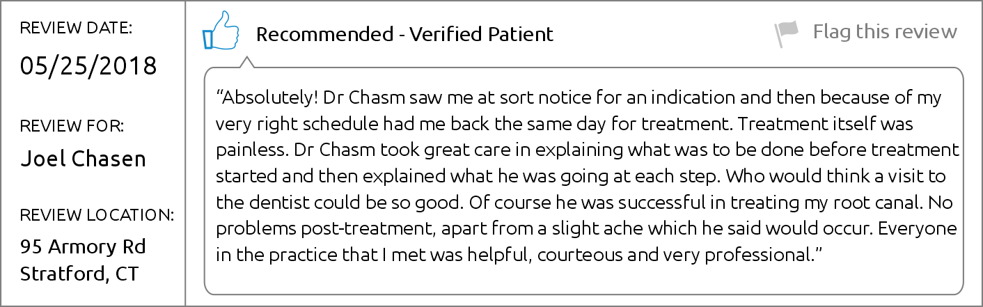 Dr. Joel Chasen - Brighter Patient Review