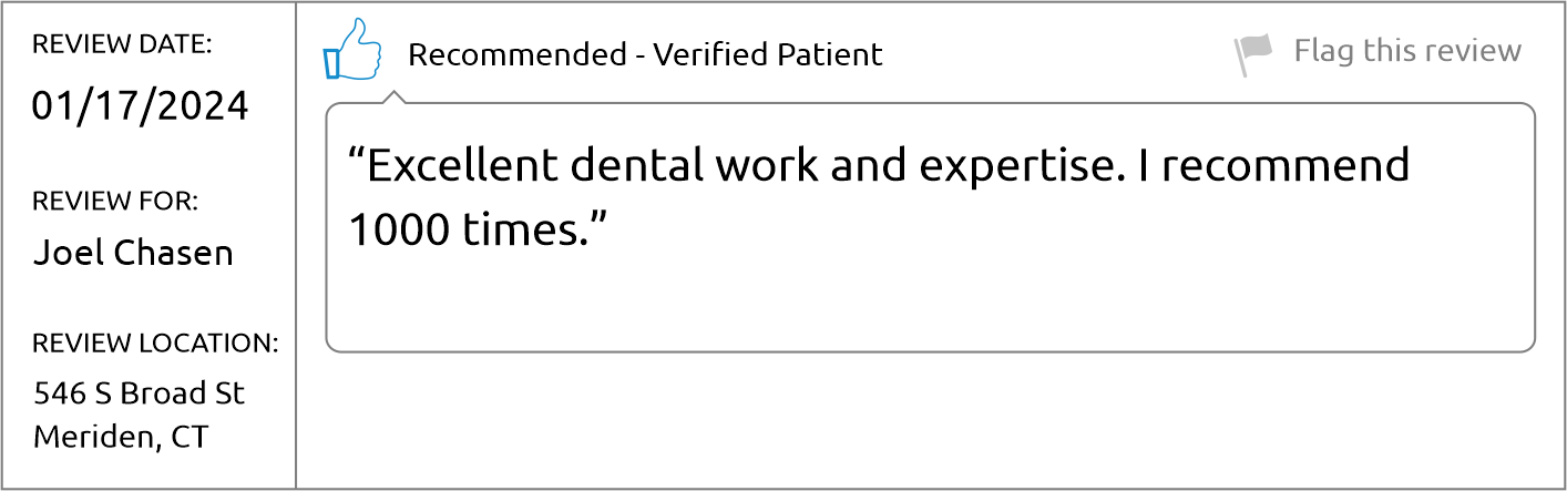 Dr. Joel Chasen - Brighter Patient Review