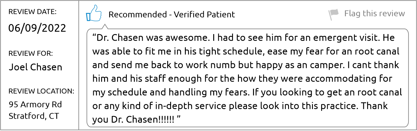 Dr. Joel Chasen - Brighter Patient Review