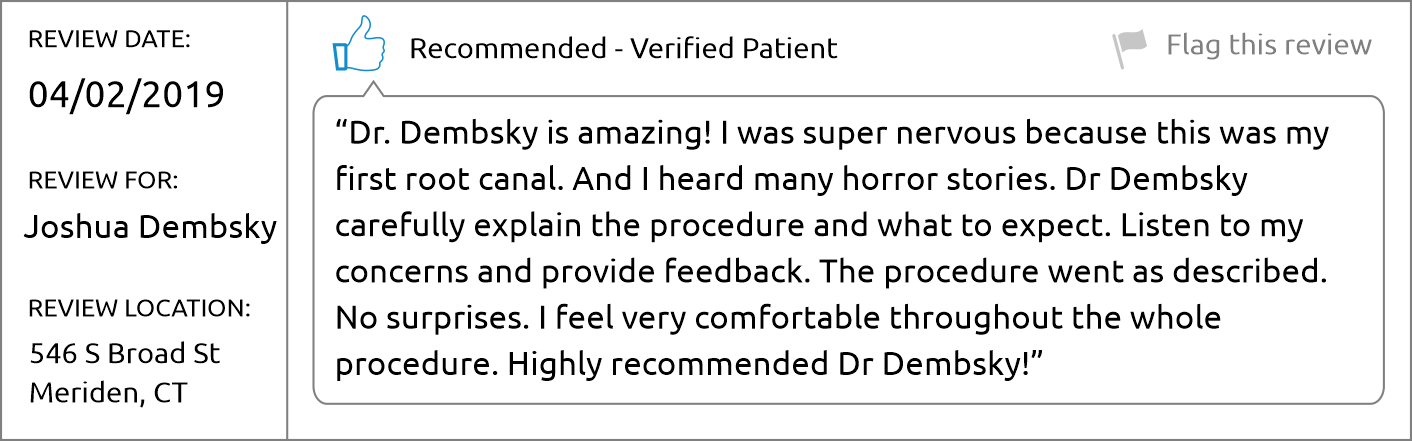 Dr. Joshua Demsbky - Brighter Patient review