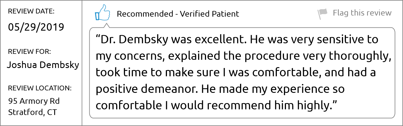 Dr. Joshua Demsbky - Brighter Patient review