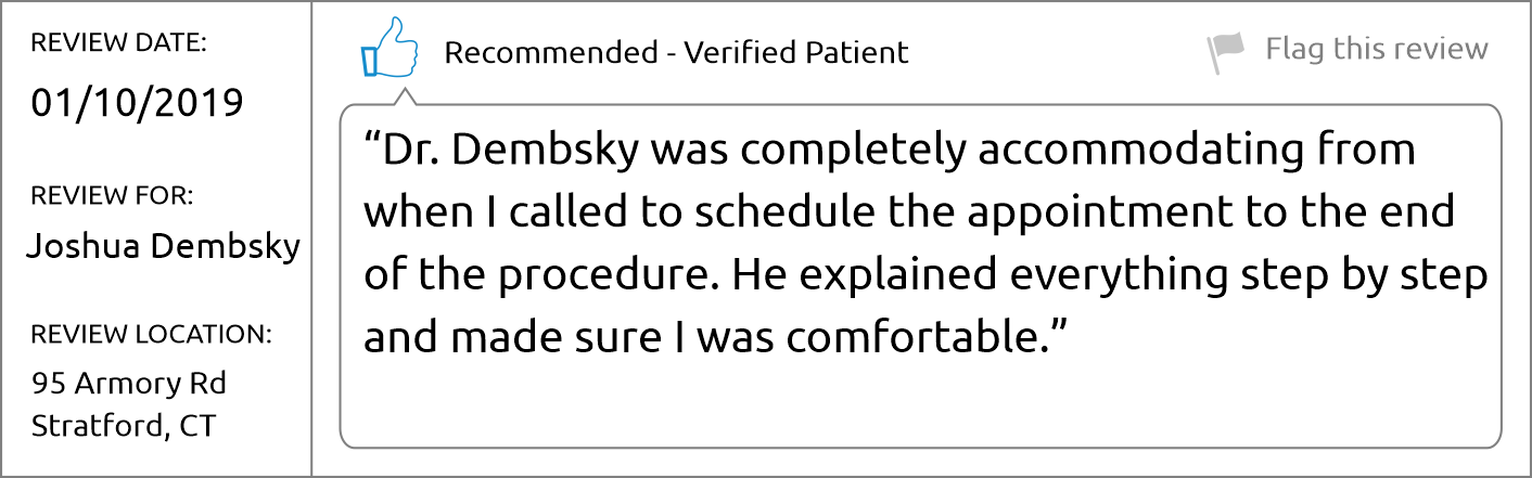 Dr. Joshua Demsbky - Brighter Patient review