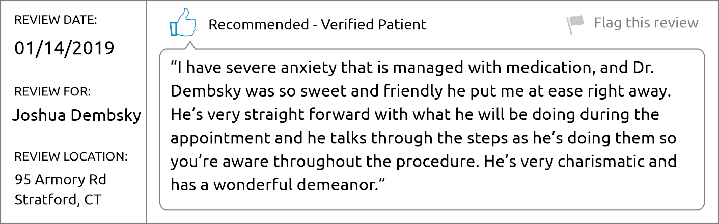 Dr. Joshua Demsbky - Brighter Patient review