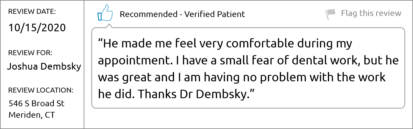 Dr. Joshua Demsbky - Brighter Patient review