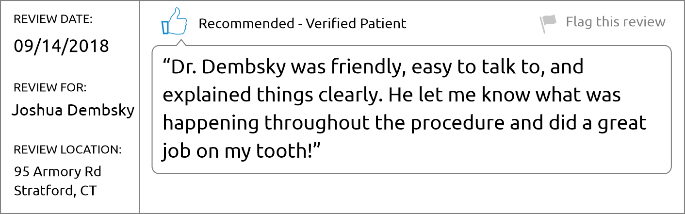 Dr. Joshua Demsbky - Brighter Patient review